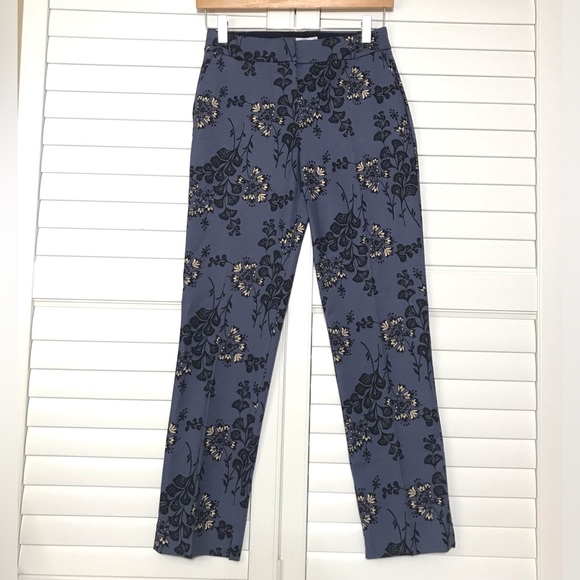 Boden Pants - NEW Boden Blue Floral Richmond Trouser Pants Size 2P